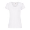 T-shirt femme col V valueweight en coton, manches courtes, 165 g/m²