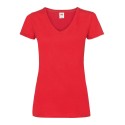 T-shirt femme col V valueweight en coton, manches courtes, 165 g/m²