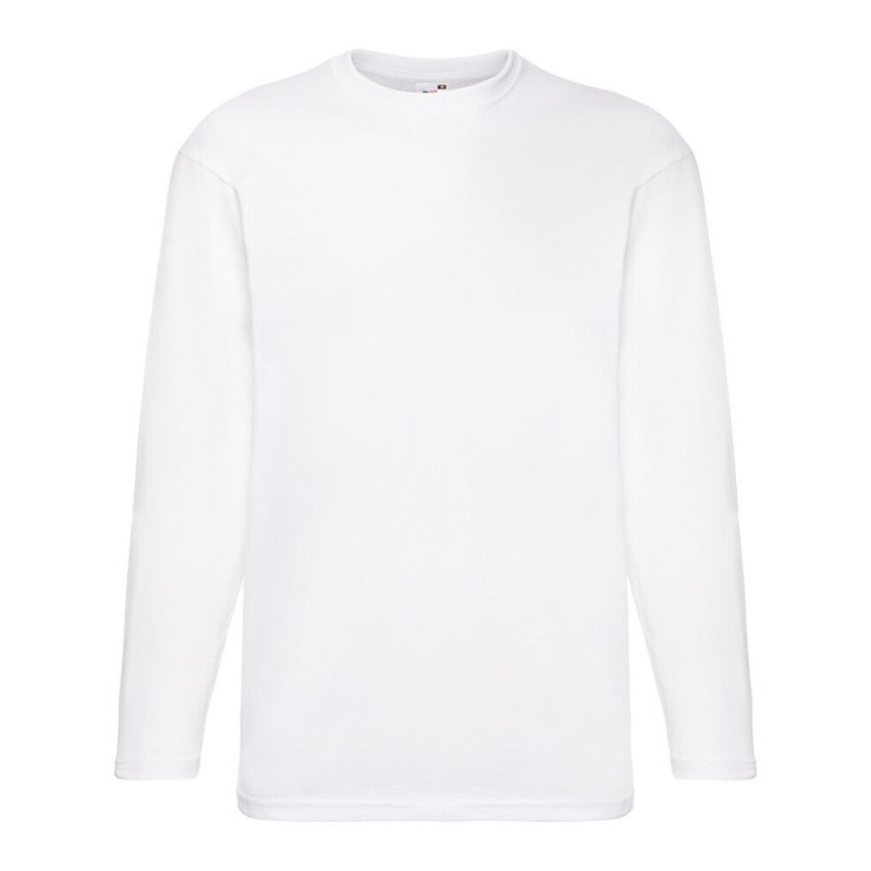 T-shirt manches longues col rond valueweight en coton, 165 g/m²