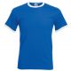 T-shirt ringer 2 couleurs en coton fil belcoro, manches courtes, 165 g/m²