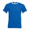 T-shirt ringer 2 couleurs en coton fil belcoro, manches courtes, 165 g/m²