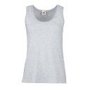 Débardeur femme valueweight col rond en coton fil belcoro, 165 g/m²