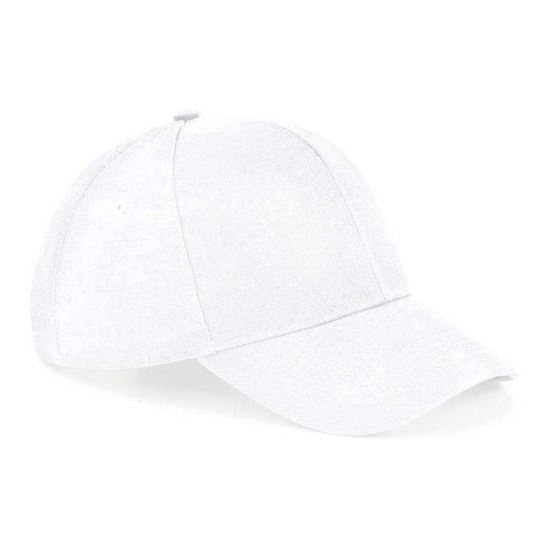 Casquette ultimate 6 panneaux en coton sergé, visière préformée