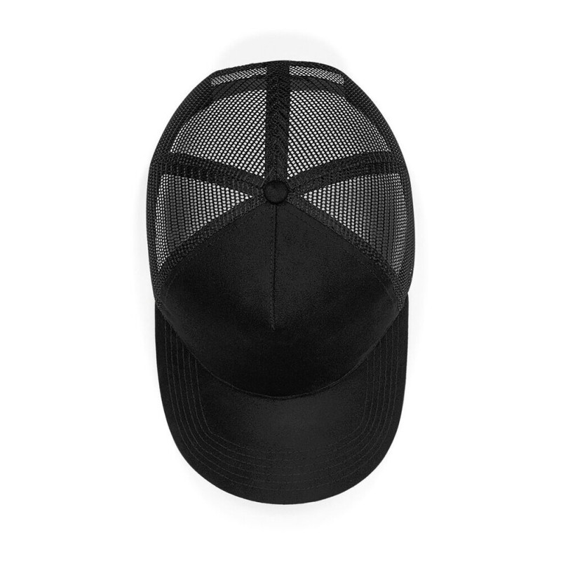 Casquette 5 panneaux en daim, maille filet à l'arrière