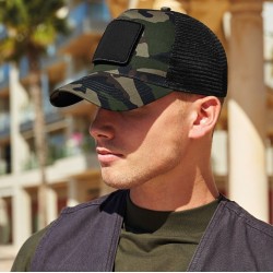 Casquette trucker 5 panneaux avec patch interchangeable