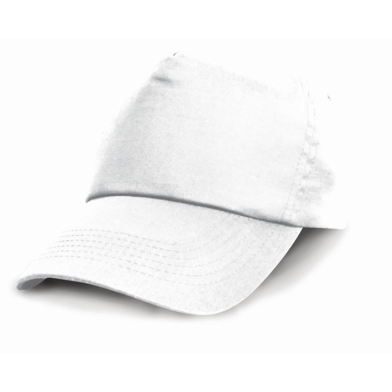 Casquette enfant publicitaire 5 panneaux en coton sergé, 190 g/m²