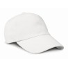 Casquette 6 panneaux profil bas en coton brossé épais, 350 g/m²