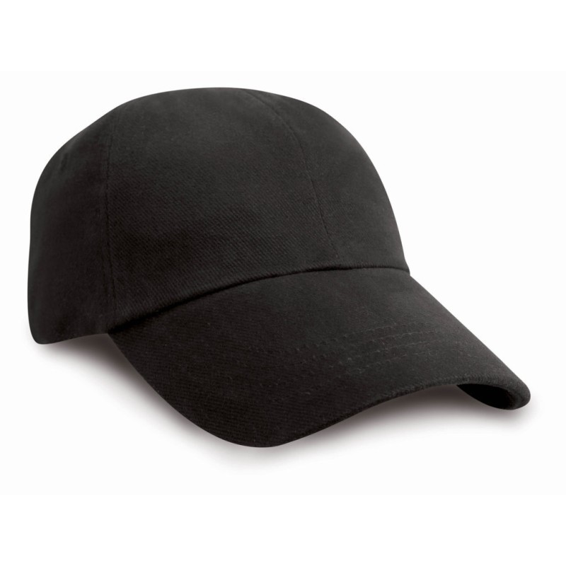 Casquette enfant 6 panneaux profil bas en coton brossé épais, 350 g/m²