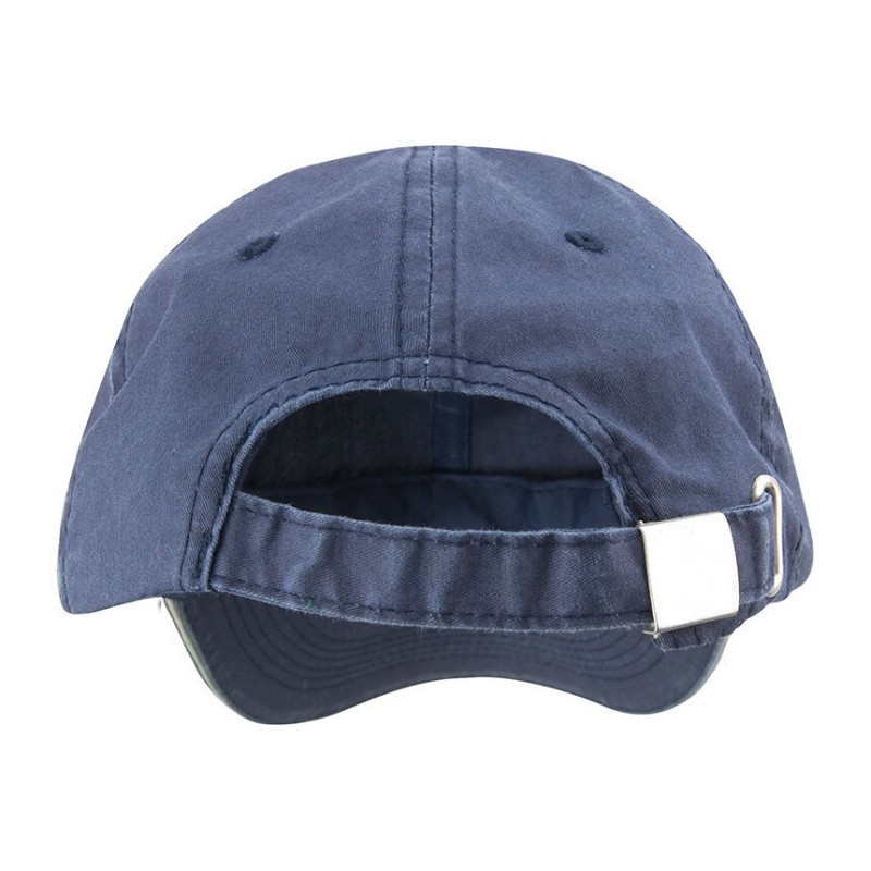 Casquette 6 panneaux denim doux en coton twil pré-lavée