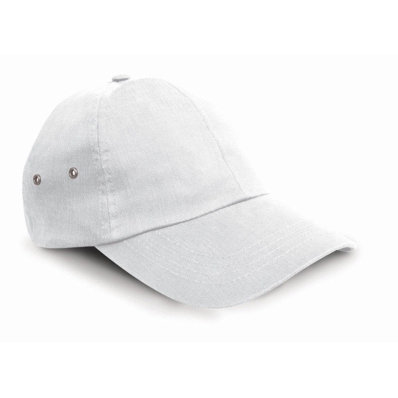 Casquette 6 panneaux effet velours en coton 225 g/m²