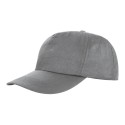 Casquette 5 panels en polyester pas cher, fermeture velcro