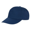 Casquette 5 panels en polyester pas cher, fermeture velcro