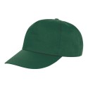 Casquette 5 panels en polyester pas cher, fermeture velcro