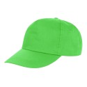 Casquette 5 panels en polyester pas cher, fermeture velcro