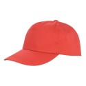Casquette 5 panels en polyester pas cher, fermeture velcro
