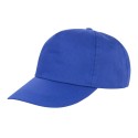 Casquette 5 panels en polyester pas cher, fermeture velcro