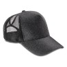 Casquette trucker 5 panneaux, panneau avant pailleté