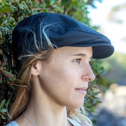 Casquette style français Gatsby ajustée grâce à un élastique en coton