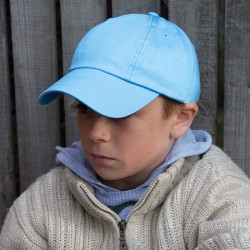 Casquette enfant publicitaire 6 panneaux en coton sergé, 190 g/m²