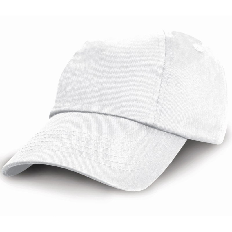 Casquette enfant publicitaire 6 panneaux en coton sergé, 190 g/m²