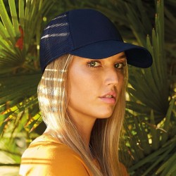 Casquette trucker 6 panneaux en coton biologique