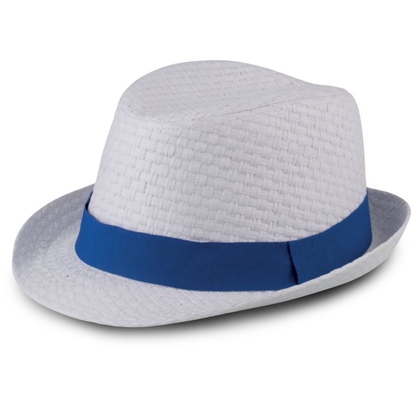 Chapeau de paille style Panama rétro en fibres végétales