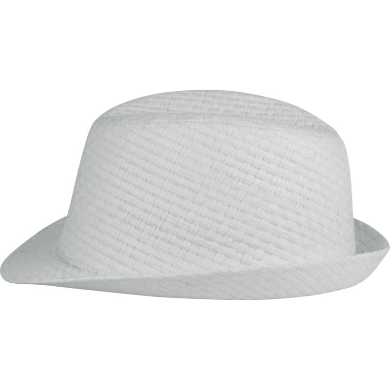 Chapeau de paille style Panama rétro en fibres végétales