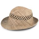 Chapeau Panama en fibres végétales tressées et aérées