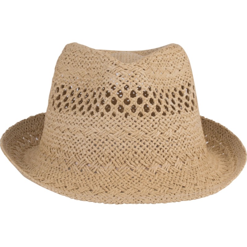 Chapeau de plage ou festival style Panama en fibres végétales