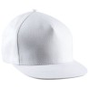 Casquette enfant snapback 5 panneaux en coton sergé, 260 g/m²