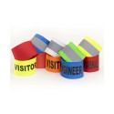 Brassard Hi-Vis waterproof et réglable par scratch à personnaliser