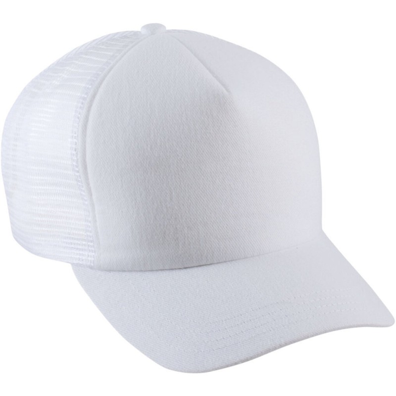 Casquette trucker 5 panneaux, panneau avant en coton brossé, 260 g/m²