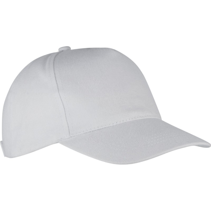 Casquette 5 panneaux en coton brossé épais, 260 g/m²