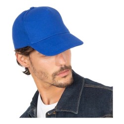 Casquette 5 panneaux en coton brossé épais, 260 g/m²