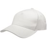 Casquette 5 panneaux réglable avec visière contrastée, 180 g/m²