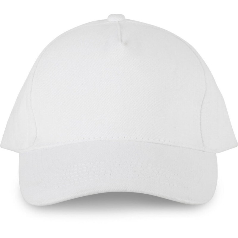 Casquette 5 panneaux en coton BIO sans étiquette de marque, 300 g/m²