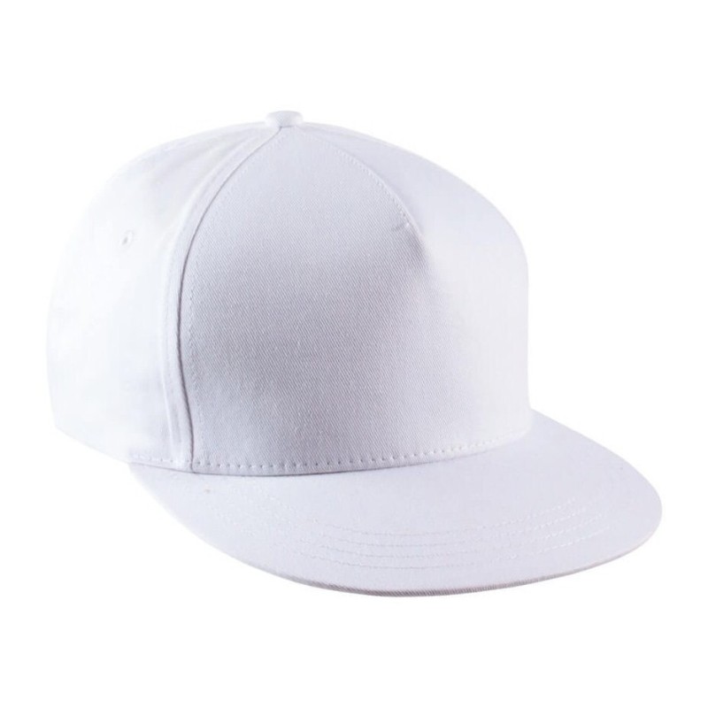 Casquette snapback 5 panneaux en coton sergé, 260 g/m²