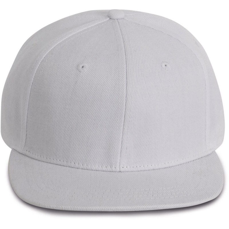 Casquette snapback 6 panneaux visière plate et profil haut, 300 g/m²