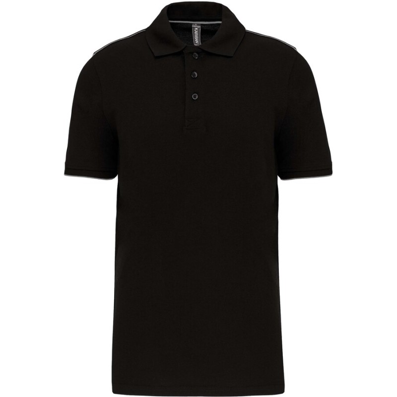 Polo manches courtes homme DAYTODAY  lavable à 60°C, 220 g/m²