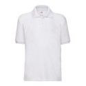 Polo piqué enfant en polycoton lavable à 60°C, 180 g/m²