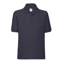 Polo piqué enfant en polycoton lavable à 60°C, 180 g/m²