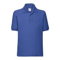 Polo piqué enfant en polycoton lavable à 60°C, 180 g/m²