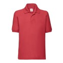 Polo piqué enfant en polycoton lavable à 60°C, 180 g/m²
