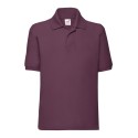 Polo piqué enfant en polycoton lavable à 60°C, 180 g/m²