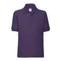 Polo piqué enfant en polycoton lavable à 60°C, 180 g/m²