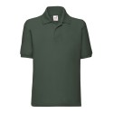 Polo piqué enfant en polycoton lavable à 60°C, 180 g/m²