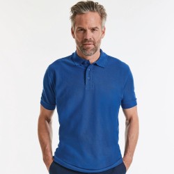 Polo homme en coton très résistant, lavable jusqu'à 60°C, 215 g/m²