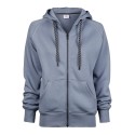 Sweat zip à capuche femme, doux grâce au coton égyptien, 310 g/m²