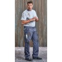 Pantalon de travail enduction anti-tâches lavable à 60°C, 260 g/m²