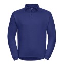 Sweat-shirt col polo anti-tache, lavable à 60°C, 300 g/m²